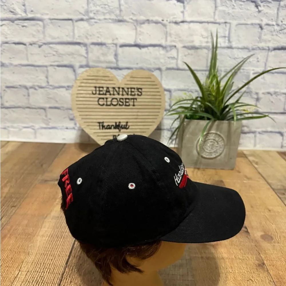 Vintage 90s Harley Davidson Cafe New York NYC Ride Free Biker Snapback Cap Hat